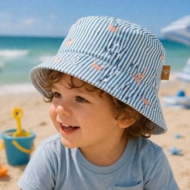 Καπέλο Bucket Fresk Stripes & Crabs Διπλής Όψης...