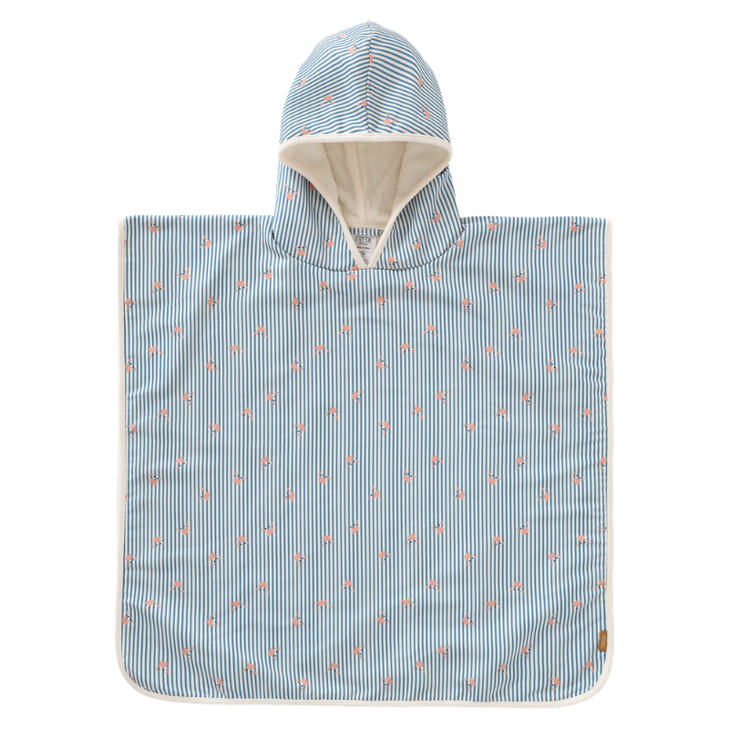 Παιδικό Poncho Fresk Stripes & Crabs Με Προστασία UV50 Onesize