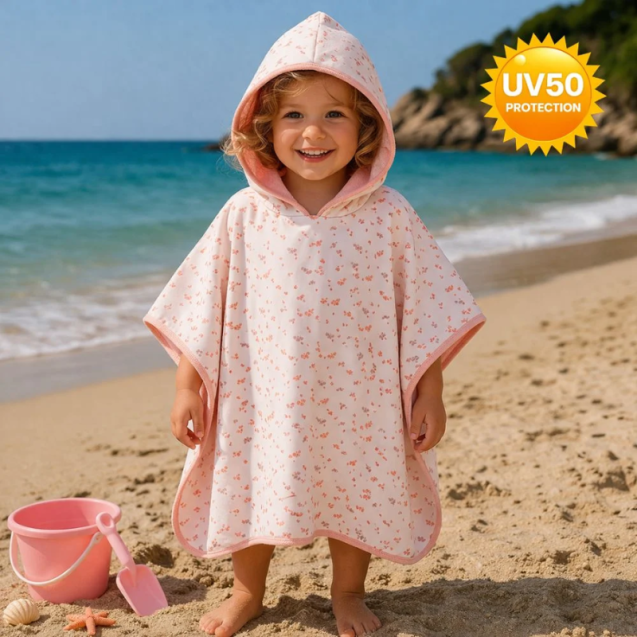 Παιδικό Poncho Fresk Butterflies Με Προστασία UV50