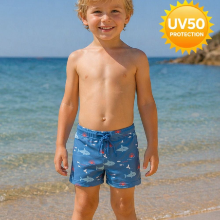 Μαγιό Σορτσάκι Fresk με προστασία UV50 Shark 5-6 ετών FR-SW2505-84-110