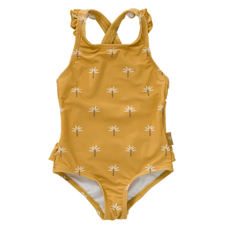 Ολόσωμο μαγιό Fresk με προστασία UV50 Palmtree Ochre 7-8 ετών FR-SW040-42-122