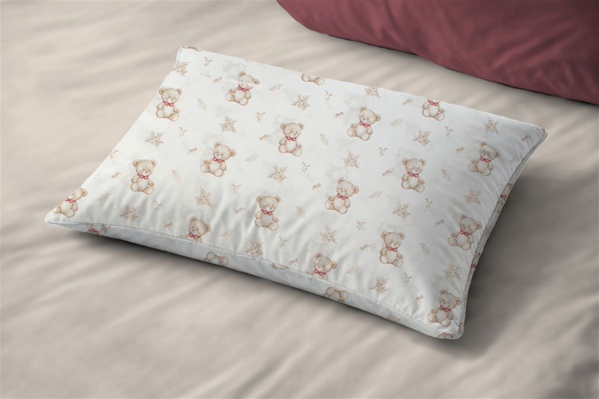 Βρεφική Μαξιλαροθήκη Dimcol Newborn Bear 716 35x45 White-Beige