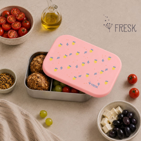 Δοχείο Φαγητού Fresk Με Καπάκι Σιλικόνης Summer fruit FR-FD600-55