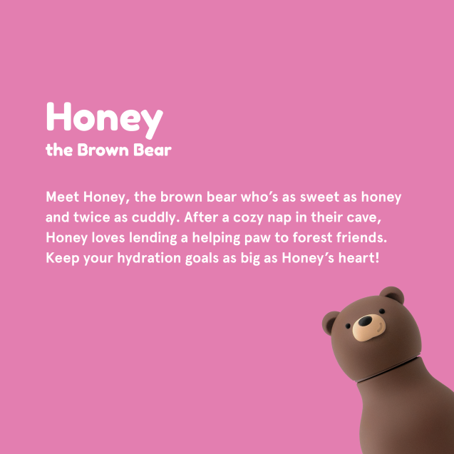 ASOBU Παγούρι Ανοξείδωτο Bestie - Brown Bear...