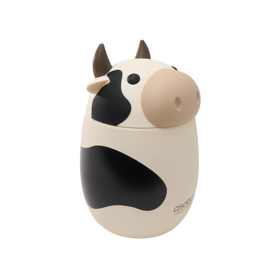ASOBU Δοχείο Φαγητού Ανοξείδωτο Bestie - Cow 600 ml