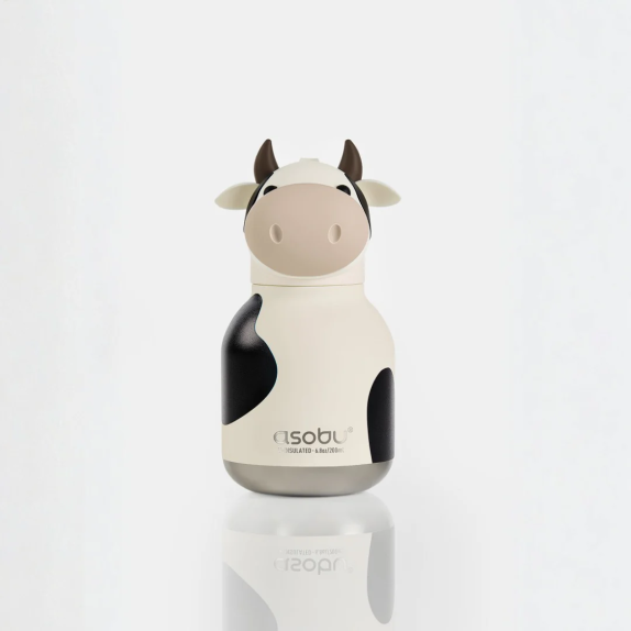 ASOBU Μίνι Παγούρι Ανοξείδωτο Bestie - Cow 200 ml