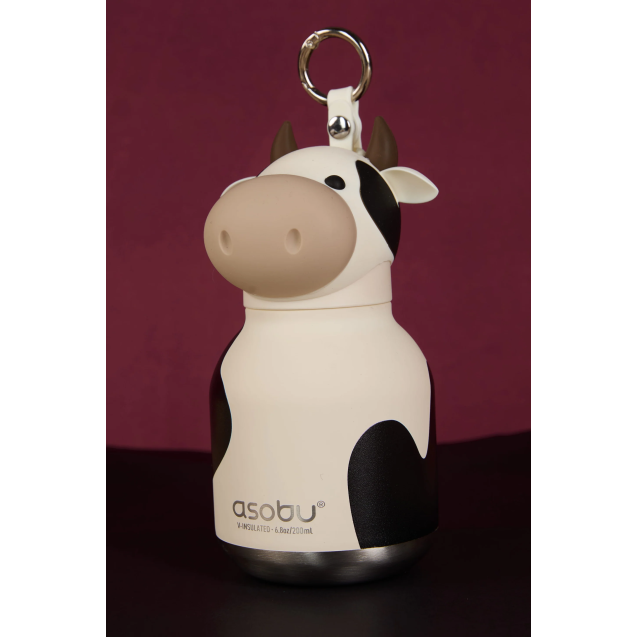 ASOBU Μίνι Παγούρι Ανοξείδωτο Bestie - Cow 200 ml