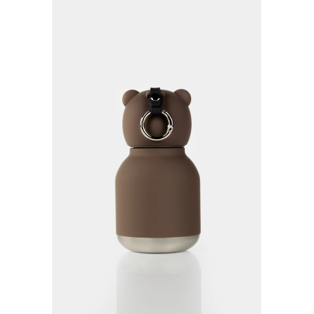 ASOBU Μίνι Παγούρι Ανοξείδωτο Bestie - Brown Bear 200 ml