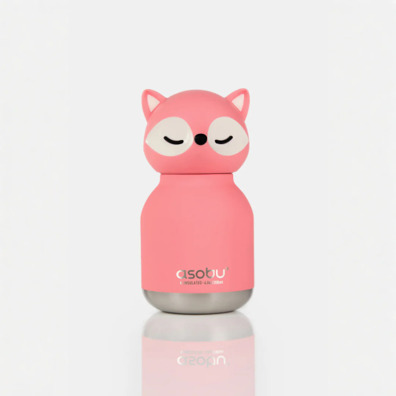 ASOBU Μίνι Παγούρι Ανοξείδωτο Bestie - Pink Fox 200 ml
