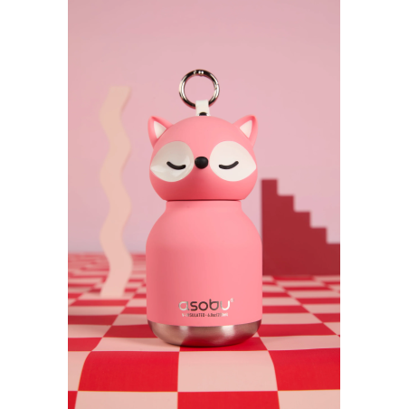 ASOBU Μίνι Παγούρι Ανοξείδωτο Bestie - Pink Fox 200 ml