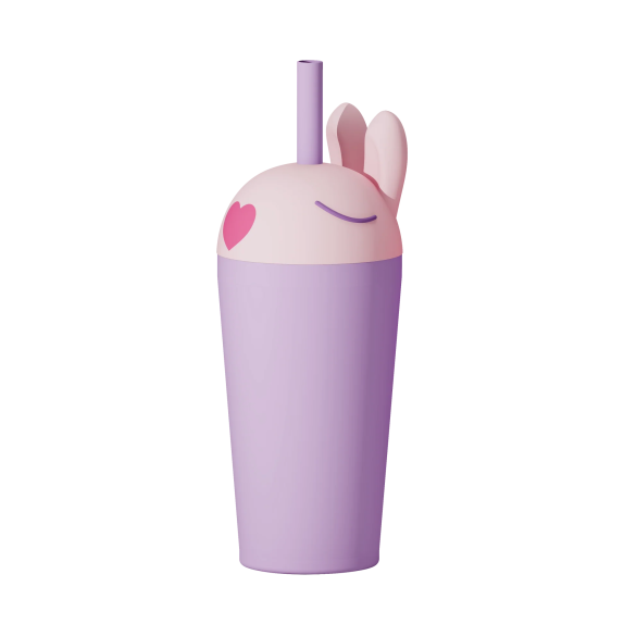 ASOBU Παγούρι Sippy Ανοξείδωτο Bestie - Rabbit 720 ml