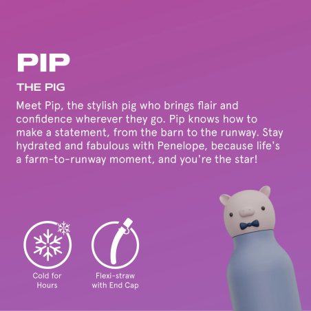 ASOBU Παγούρι Ανοξείδωτο Bestie - Piggy 460 ml