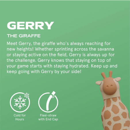 ASOBU Παγούρι Ανοξείδωτο Bestie - Giraffe Spots 460 ml
