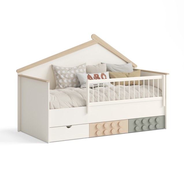 Montessori Κρεβάτι Bebe Stars Lego 90x200cm 481-07