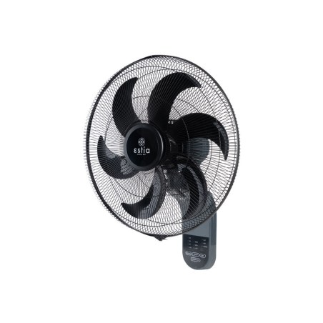 Estia Ανεμιστήρας Επιτοίχιος Bow 45Cm 75W Μαύρος Με Τηλεχειριστήριο