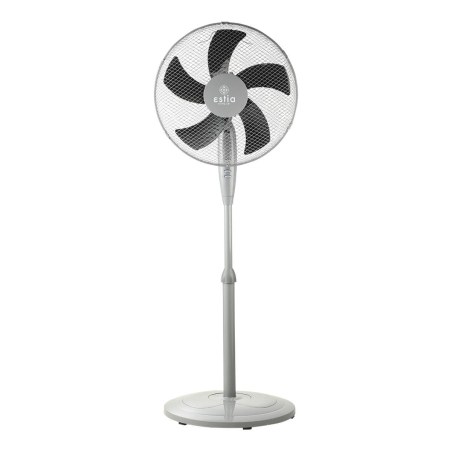 Estia Ανεμιστήρας Σταντ Επιδαπέδιος Aeropulse 40Cm 50W Με Στρογγυλή Βάση Βαρέως Τύπου Γκρι