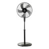 Estia Ανεμιστήρας Σταντ Επιδαπέδιος Aeropulse 40Cm 50W Με Στρογγυλή Βάση Βαρέως Τύπου Μαύρος