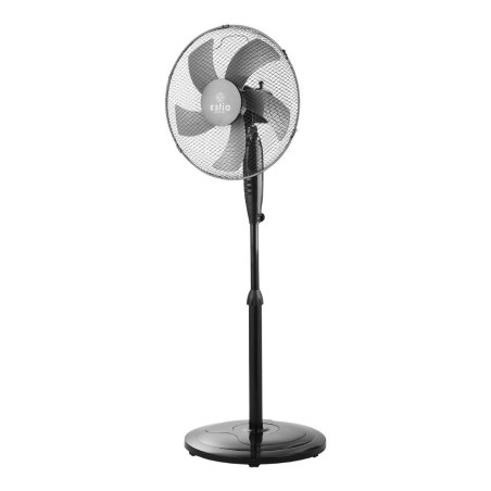 Estia Ανεμιστήρας Σταντ Επιδαπέδιος Aeropulse 40Cm 50W Με Στρογγυλή Βάση Βαρέως Τύπου Μαύρος