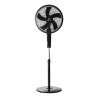 Estia Ανεμιστήρας Σταντ Επιδαπέδιος Aither 40Cm 45W Μαύρος Με Χρονοδιακόπτη