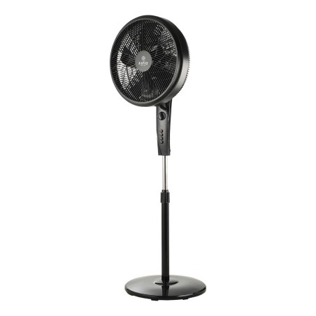 Estia Ανεμιστήρας Σταντ Επιδαπέδιος Aither 40Cm 45W Μαύρος Με Χρονοδιακόπτη