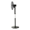 Estia Ανεμιστήρας Σταντ Επιδαπέδιος Bow 40Cm 60W Μαύρος Με Τηλεχειριστήριο