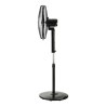 Estia Ανεμιστήρας Σταντ Επιδαπέδιος Bow 45Cm 75W Μαύρος Με Τηλεχειριστήριο