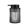 Estia Αντλία Σαπουνιού Alivio Γυάλινη Ανάγλυφη 300Ml 7.8X12.5Cm Μαύρη