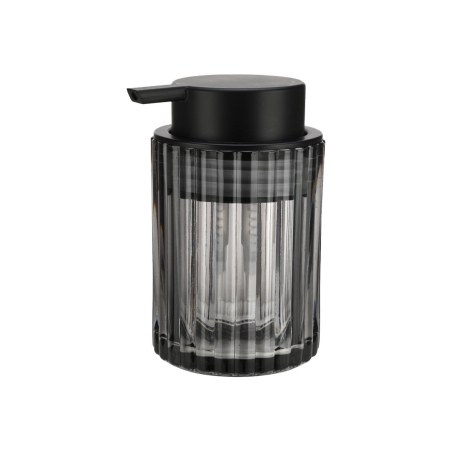 Estia Αντλία Σαπουνιού Alivio Γυάλινη Ανάγλυφη 300Ml 7.8X12.5Cm Μαύρη