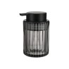 Estia Αντλία Σαπουνιού Alivio Γυάλινη Ανάγλυφη 300Ml 7.8X12.5Cm Μαύρη