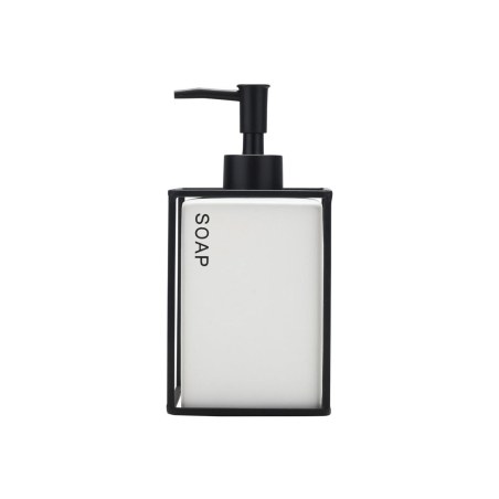 Estia Αντλία Σαπουνιού Cage 450Ml Κεραμική Λευκή Με Μεταλλικό Πλαίσιο