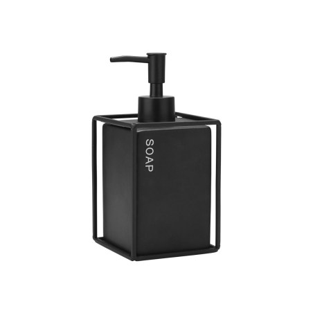 Estia Αντλία Σαπουνιού Cage 450Ml Κεραμική Μαύρη Με Μεταλλικό Πλαίσιο