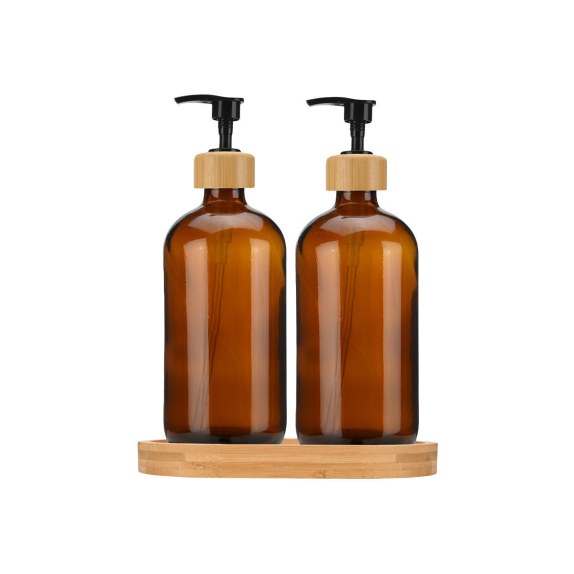 Estia Αντλίες Σαπουνιού Bamboo Essentials Γυάλινες 500Ml...