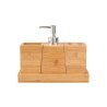 Estia Αξεσουάρ Μπάνιου Bamboo Essentials Με Δίσκο Σετ 3 Τεμ.
