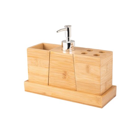 Estia Αξεσουάρ Μπάνιου Bamboo Essentials Με Δίσκο Σετ 3 Τεμ.