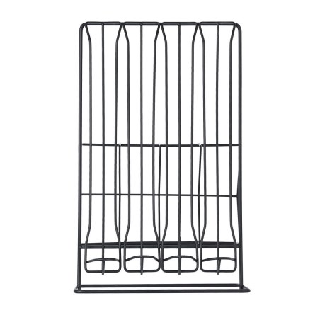 Estia Βάση Για Κάψουλες & Συσκευασίες Espresso Metal Black Μεταλλική Διπλής Όψεως Μαύρη
