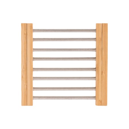 Estia Βάση Μαγειρικού Σκεύους Bamboo Essentials Mε Ανοξείδωτο Ατσάλι Πτυσσόμενη 22X21.3X2.2Cm