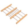Estia Βάση Μαγειρικού Σκεύους Bamboo Essentials Mε Ανοξείδωτο Ατσάλι Πτυσσόμενη 22X21.3X2.2Cm