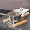 Estia Βάση Μαγειρικού Σκεύους Bamboo Essentials Mε Ανοξείδωτο Ατσάλι Πτυσσόμενη 22X21.3X2.2Cm