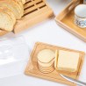 Estia Βάση Τυριών Bamboo Essentials Με Πλαστικό Καπάκι 24X18X7.5Cm