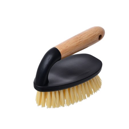 Estia Βούρτσα Καθαρισμού Πατώματος Χειρός Bamboo Essentials Black