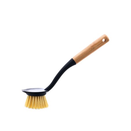 Estia Βούρτσα Καθαρισμού Πιάτων Χειρός Bamboo Essentials Black Στρογγυλή
