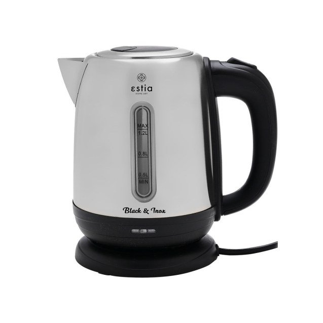 Estia Βραστήρας Black & Inox Ανοξείδωτος 1.2Lt...