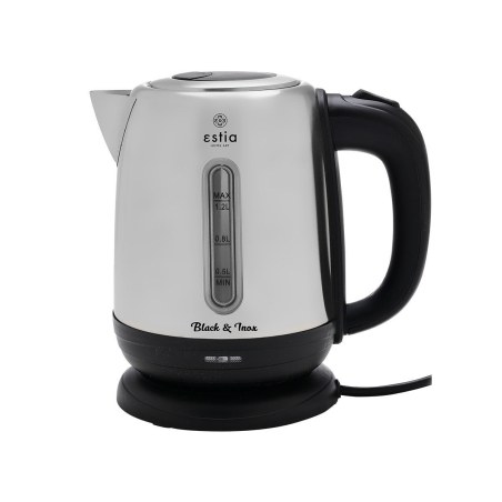 Estia Βραστήρας Black & Inox Ανοξείδωτος 1.2Lt 1.630W