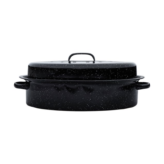 Γάστρα Enamel Εμαγιέ 46.5X32X18Cm 7.8Lt Με Σχάρα