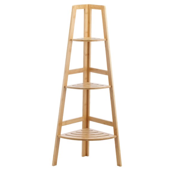 Estia Γωνιακή Ραφιέρα Δαπέδου Bamboo Essential Με 3 Ράφια