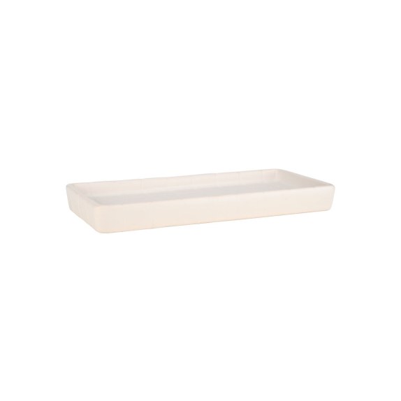 Estia Δίσκος Μπάνιου Tiles Κεραμικός 20X10X2Cm Λευκός
