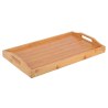 Estia Δίσκος Σερβιρίσματος Bamboo Essentials 50X30X21Cm Με Αναδιπλούμενα Πόδια