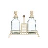 Estia Δοχεία Υγρού Πιάτων Allure 2X300Ml Με Μεταλλική Βάση & Θήκη Για Σφουγγάρι Ivory