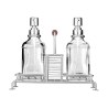 Estia Δοχεία Υγρού Πιάτων Allure 2X300Ml Με Μεταλλική Βάση & Θήκη Για Σφουγγάρι Ασημί