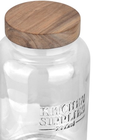 Estia Δοχείο Αποθήκευσης Allure Γυάλινο 2000Ml 12X12X21.6Cm